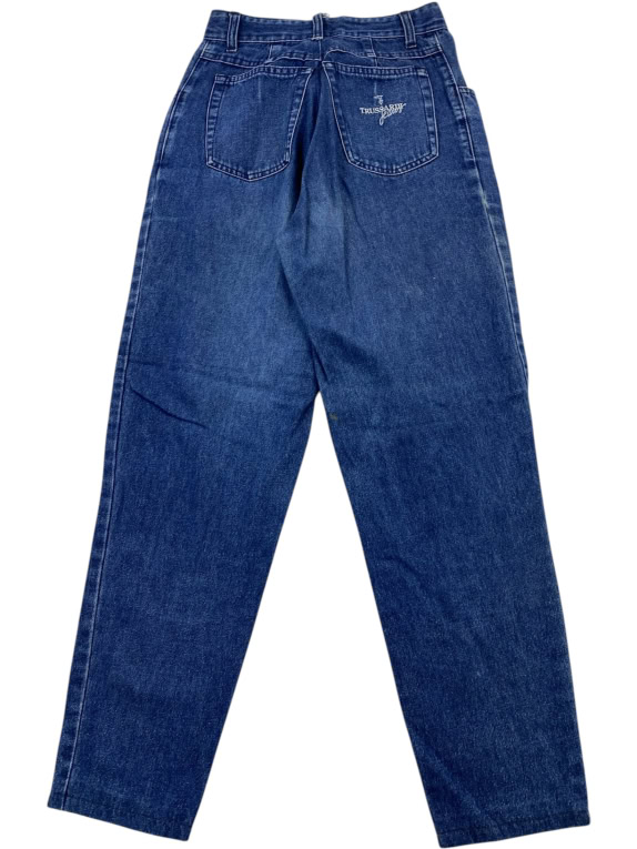 Trussardi Jeans Denim Pants Vintage Logo Blue Women’s XS