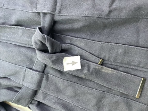 TRUSSARDI JEANS HOODED JACKET MINIMAL NAVY WOMEN PRE OWNED M