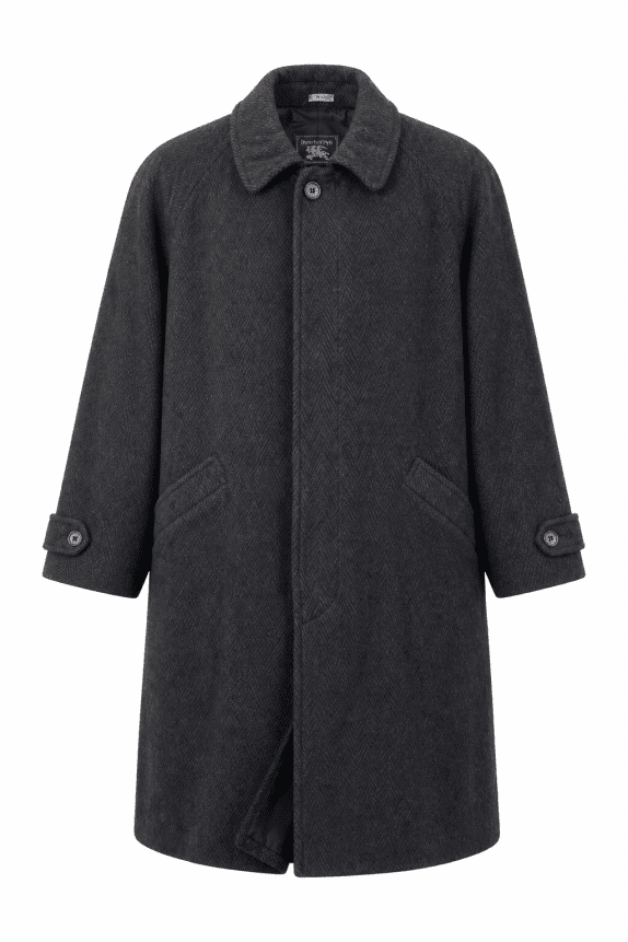 1990s TRUSSARDI JEANS COAT MINIMAL GREY MEN PRE OWNED XL