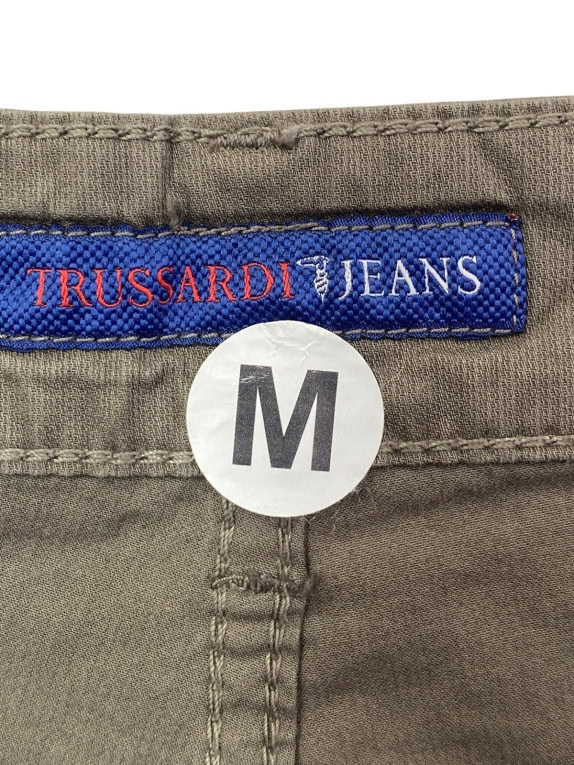 TRUSSARDI JEANS PANTS CLASSIC OLIVE MEN PRE OWNED M