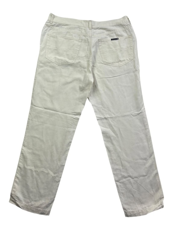 TRUSSARDI JEANS Παντελόνι Denim Canvas Vintage Logo Εκρού Ανδρικό L