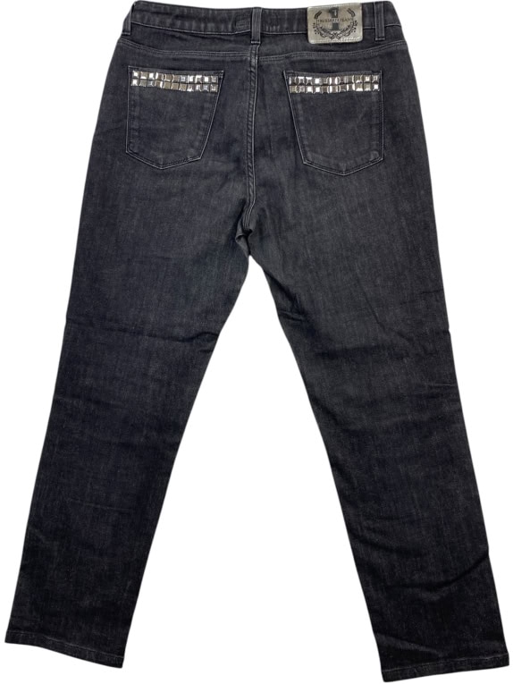 TRUSSARDI JEANS ΠΑΝΤΕΛΟΝΙ DENIM ΜΕ ΤΡΟΥΚΣ ΓΚΡΙ ΓΥΝΑΙΚΕΙΟ S