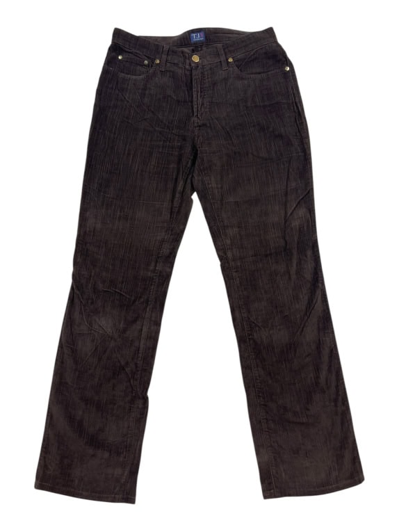 Trussardi Jeans Pantaloni da donna in velluto a coste marroni S