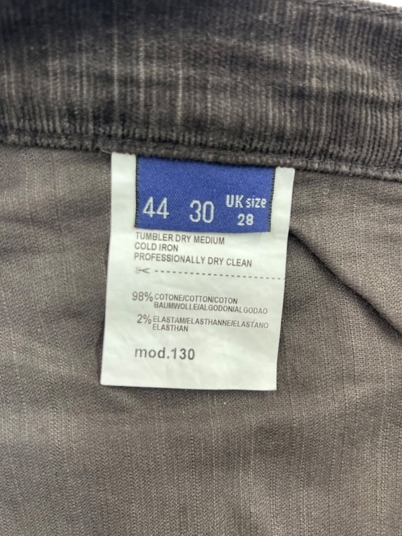 Trussardi Jeans Παντελόνι Καφέ Κοτλέ Γυναικείο S