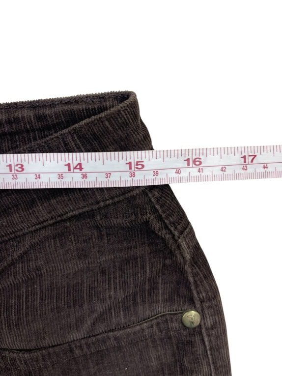 Trussardi Jeans Παντελόνι Καφέ Κοτλέ Γυναικείο S
