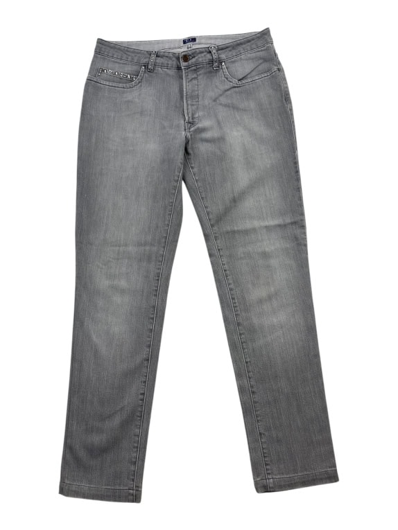 Trussardi Jeans Pantaloni jeans slim fit grigi da donna M