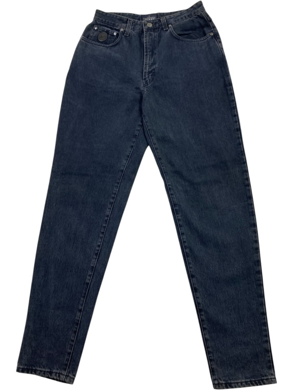 TRUSSARDI JEANS jeans vintage con logo blu da donna S