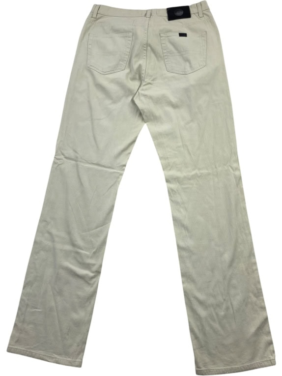 TRUSSARDI JEANS TROUSERS VINTAGE LOGO BEIGE MEN'S S