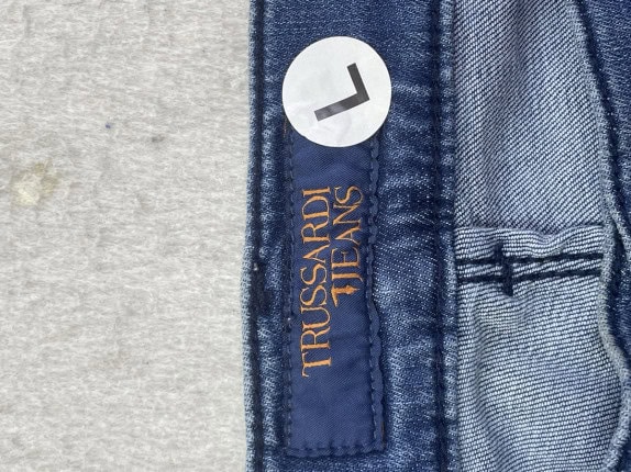 TRUSSARDI JEANS JEANS WASHED BLUE UNISEX PRE OWNED L