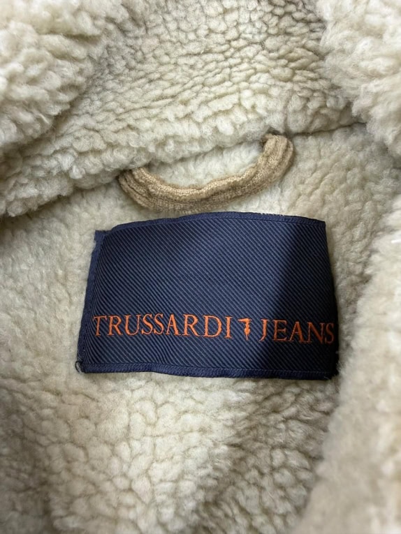 TRUSSARDI JEANS Vintage Corduroy Jacket Με Επένδυση Sherpa Ταμπά Ανδρικό M