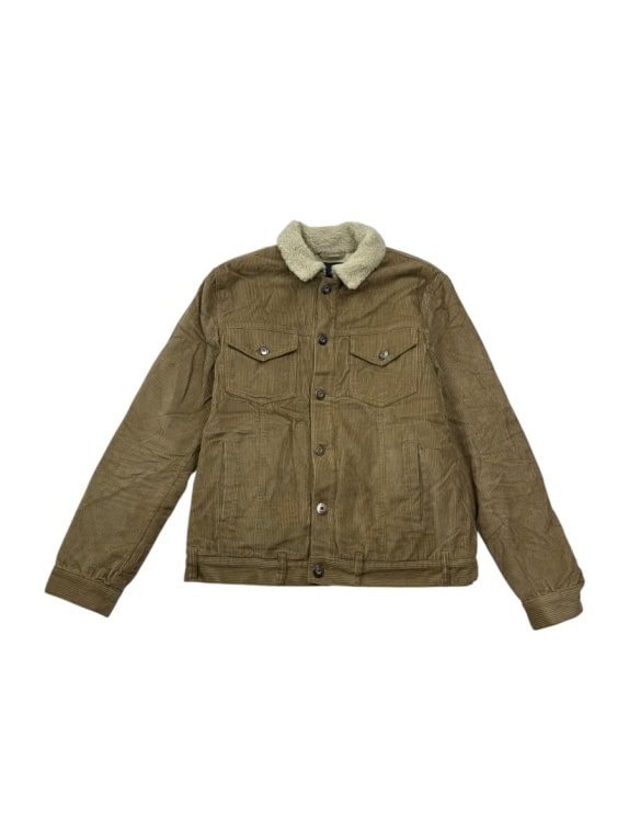 TRUSSARDI JEANS Vintage Corduroy Jacket Με Επένδυση Sherpa Ταμπά Ανδρικό M