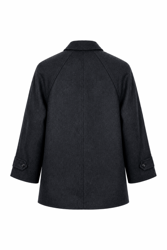 TRUSSARDI ΠΑΛΤΟ MINIMAL ΜΑΥΡΟ ΑΝΤΡΙΚΟ PRE OWNED XL