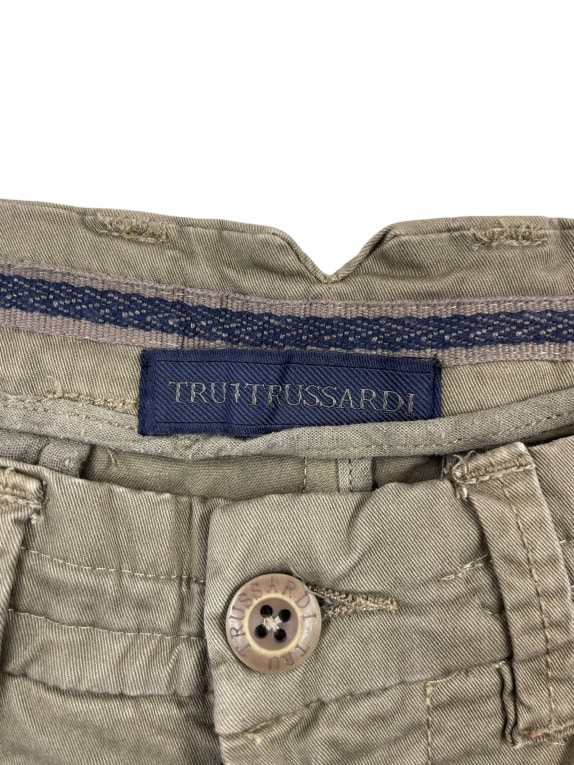 Trussardi Παντελόνι Chino Casual Minimal Χακί Ανδρικό L