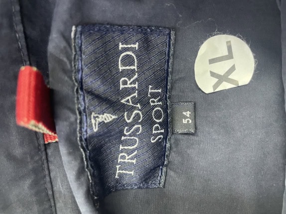 TRUSSARDI SPORT JACKET ΜΙΝΙΜΑΛ NAVY ΑΝΤΡΙΚΟ PRE OWNED XL