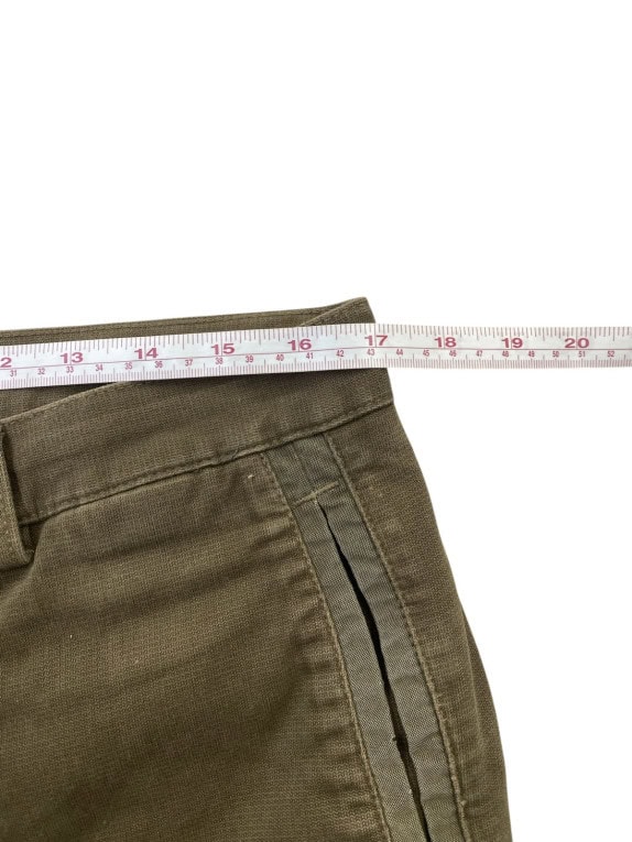 TRUSSARDI SPORT CARGO PANTS UTILITY OLIVE MENS PRE OWNED L