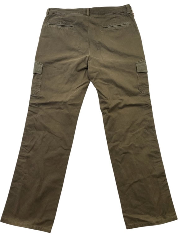 TRUSSARDI SPORT CARGO PANTS UTILITY OLIVE MENS PRE OWNED L