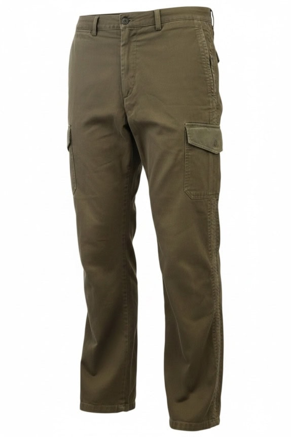 TRUSSARDI SPORT CARGO PANTS UTILITY OLIVE MENS PRE OWNED L