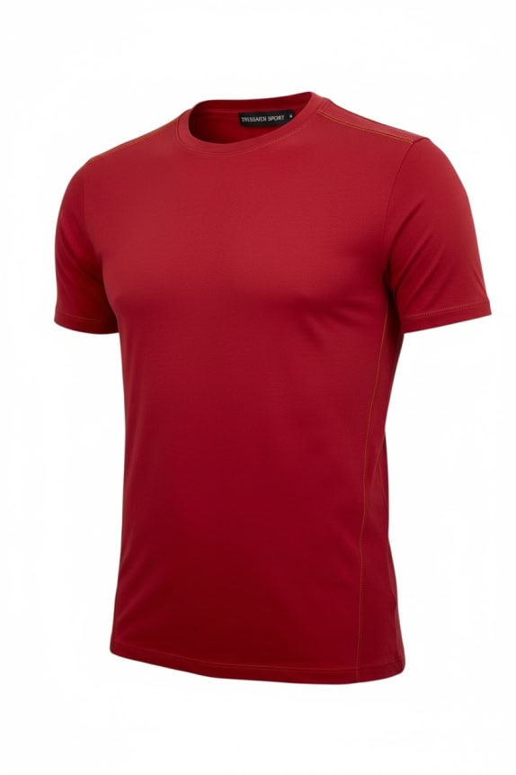 TRUSSARDI SPORT T-SHIRT LOGO RED MEN'S XS