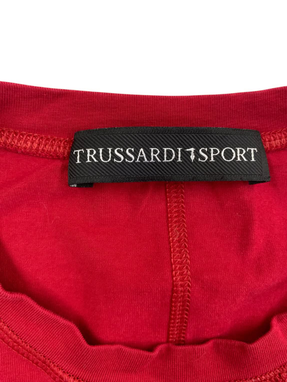 TRUSSARDI SPORT T-SHIRT ΛΟΓΟΤΥΠΟ ΚΟΚΚΙΝΟ ΑΝΔΡΙΚΟ XS