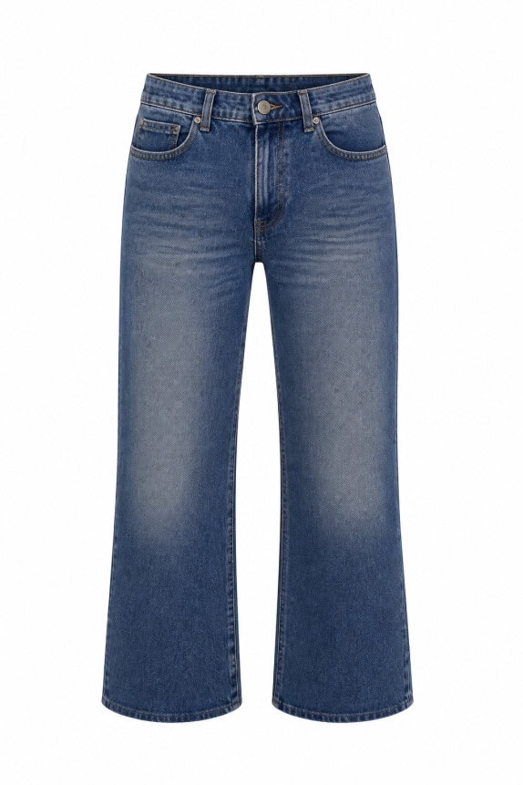 TRUSSARDI ΤΖΙΝ ΠΑΝΤΕΛΟΝΙ BOOTCUT ΜΠΛΕ ΓΥΝΑΙΚΕΙΟ PRE OWNED L