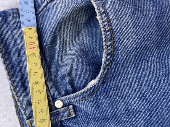 TRUSSARDI ΤΖΙΝ ΠΑΝΤΕΛΟΝΙ BOOTCUT ΜΠΛΕ ΓΥΝΑΙΚΕΙΟ PRE OWNED L