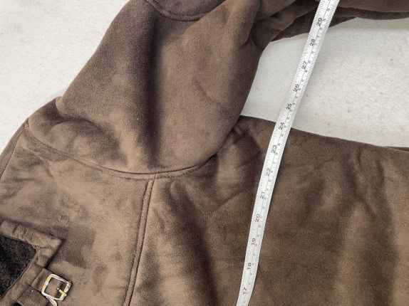 90s SHEARLING SHEARLING COAT CLASSIC BROWN MENS PRE OWNED L