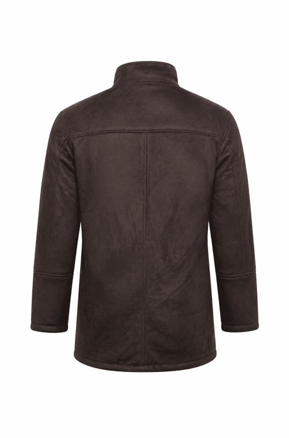 90s SHEARLING SHEARLING COAT CLASSIC BROWN MENS PRE OWNED L