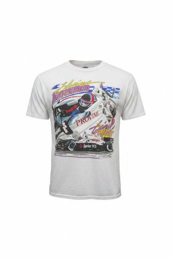 TULTEX GRAPHIC TEE VINTAGE RACING ΛΕΥΚΟ ΑΝΤΡΙΚΟ PRE OWNED XL