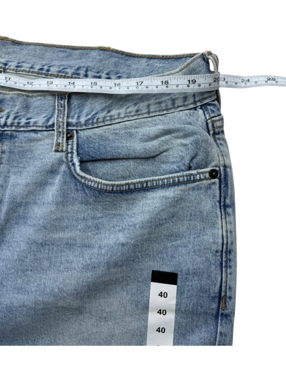 Τζιν Παντελόνι Casual Logo Ανοιχτό Μπλε Ανδρικό 2XL