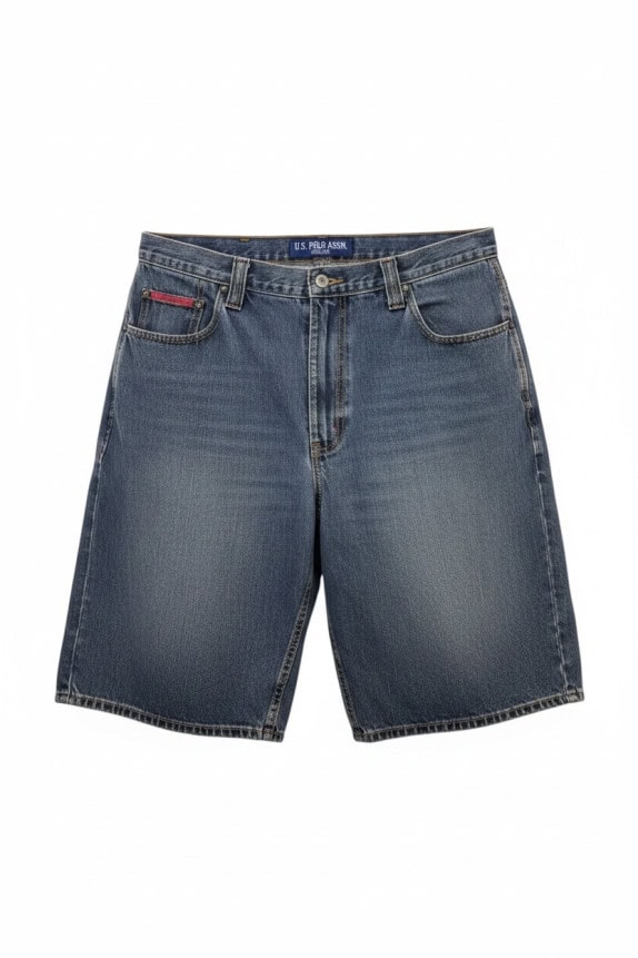 U S POLO ASSN BERMUDA DENIM RETRO BLUE ΑΝΤΡΙΚΟ PRE OWNED L