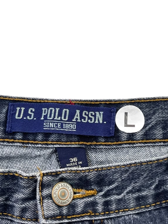 U S POLO ASSN BERMUDA DENIM RETRO BLUE ΑΝΤΡΙΚΟ PRE OWNED L