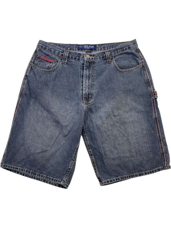 U S POLO ASSN BERMUDA DENIM RETRO BLUE ΑΝΤΡΙΚΟ PRE OWNED L