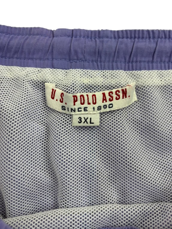 U S POLO ASSN SWIM SHORTS MINIMAL PURPLE MENS PRE OWNED 3XL