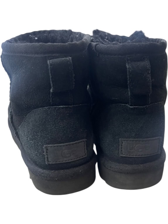 UGG ANKLE BOOTS MINIMAL BLACK UNISEX PRE OWNED EU36