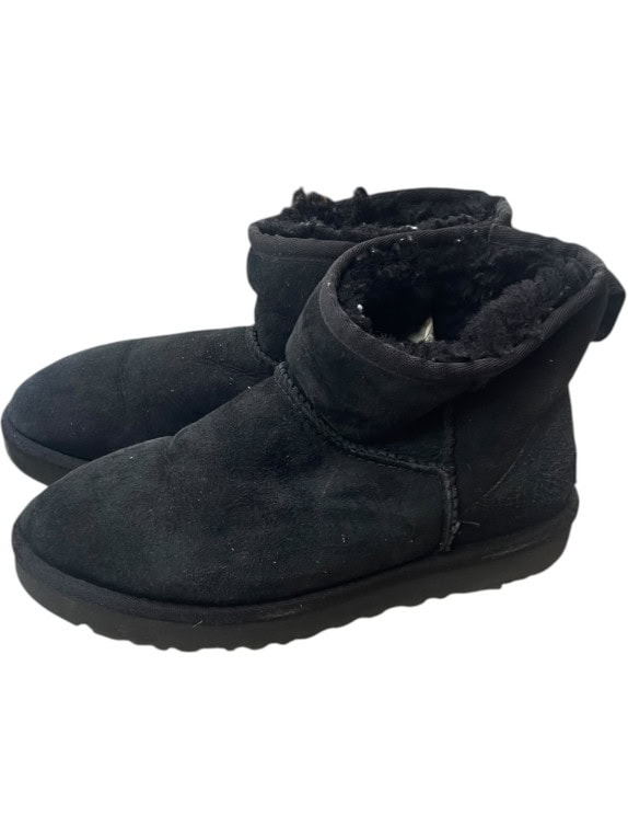 UGG ANKLE BOOTS MINIMAL BLACK UNISEX PRE OWNED EU36