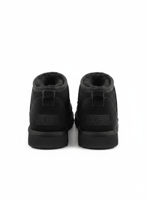 UGG BOOTS SUEDE BLACK WOMEN PRE OWNED EU 38