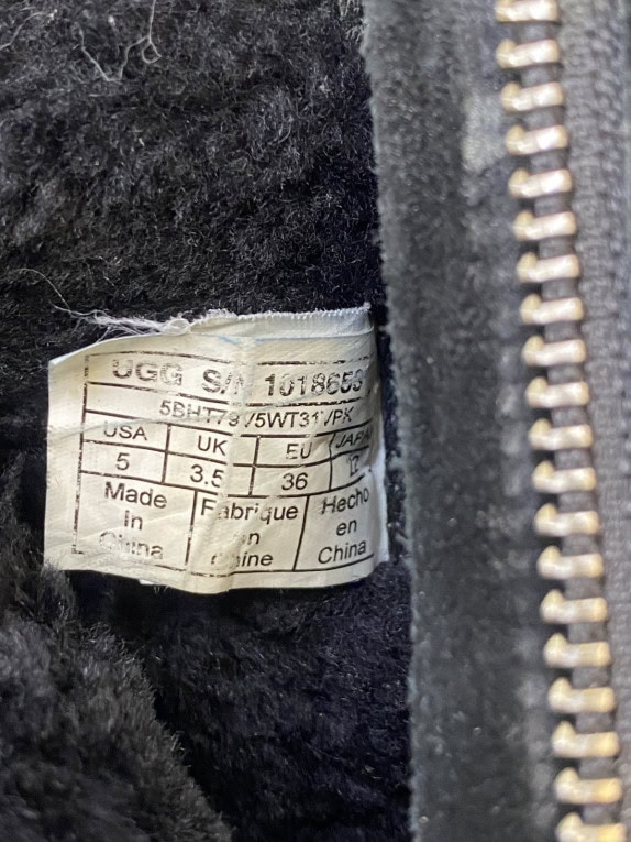 UGG ΜΠΟΤΕΣ MINIMAL ΜΑΥΡΟ ΓΥΝΑΙΚΕΙΟ PRE OWNED No 36