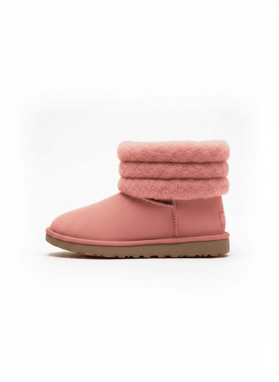 UGG ΜΠΟΤΕΣ SHEARLING ΡΟΖ ΓΥΝΑΙΚΕΙΟ PRE OWNED 38