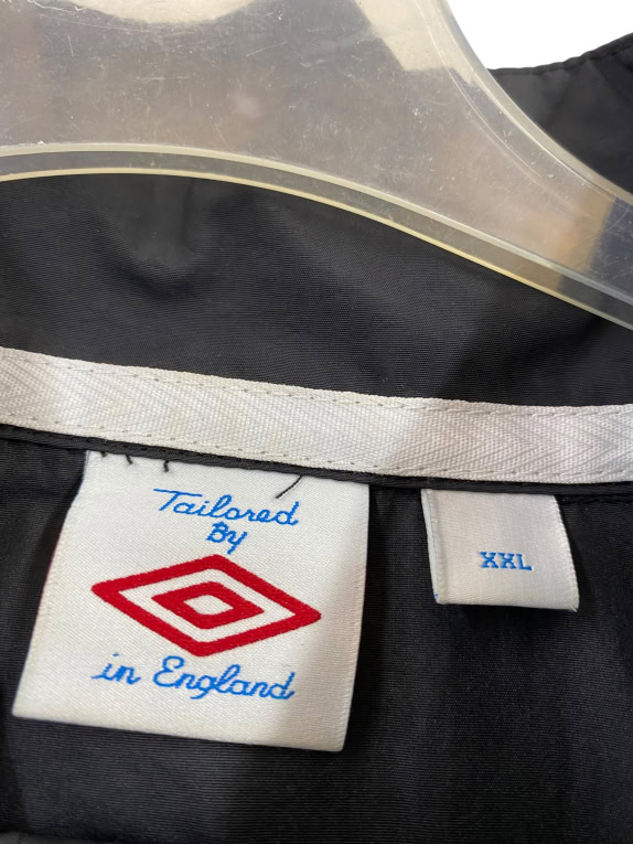 UMBRO ΑΝΤΙΑΝΕΜΙΚΟ JACKET VINTAGE ΛΟΓΟΤΥΠΟ ΜΑΥΡΟ ΑΝΔΡΙΚΟ XXL