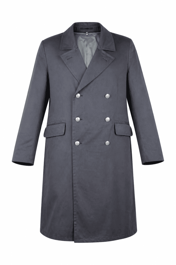 1993 VINTAGE CAPPOTTO WASHED GRIGIO UOMO PRE OWNED XL