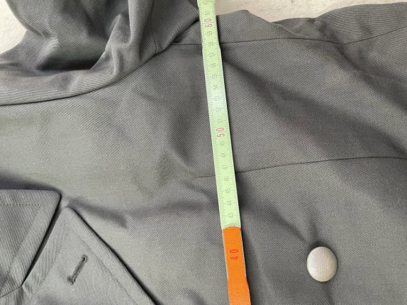 1993 VINTAGE CAPPOTTO WASHED GRIGIO UOMO PRE OWNED XL