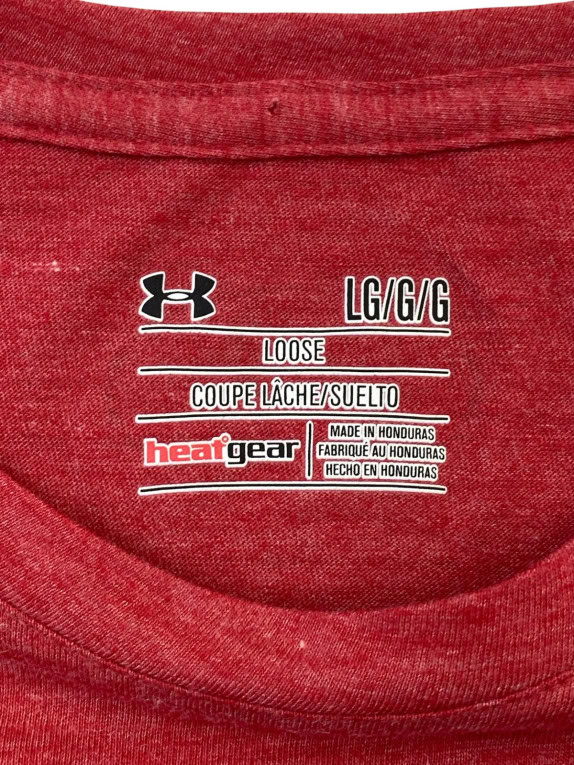 UNDER ARMOUR T SHIRT GRAPHIC ROSSO UOMO PRE OWNED L