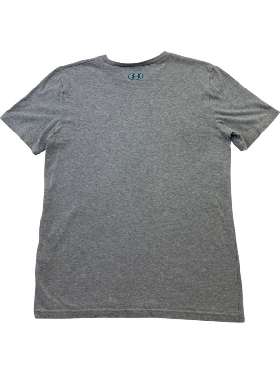 UNDER ARMOUR GRAPHIC TEE SPORTSWEAR GREY MEN PRE OWNED M