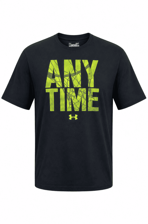 UNDER ARMOUR T SHIRT GRAPHIC STREETWEAR NERO UOMO PRE OWNED