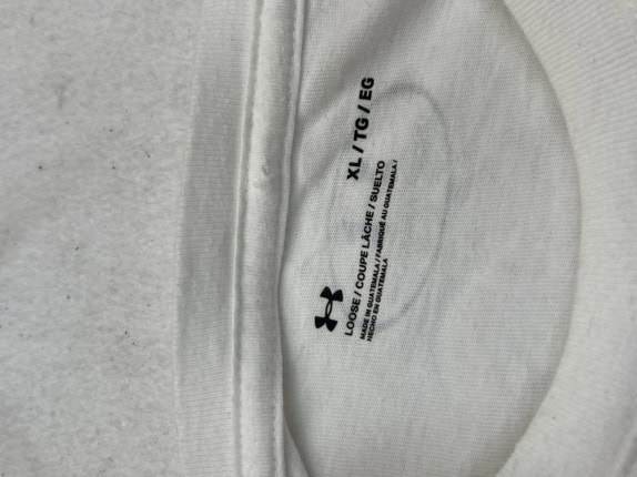 UNDER ARMOUR LONG SLEEVE GRAPHIC TEE BIANCO UOMO PRE OWNED XL