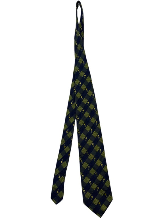 UNGARO ΓΡΑΒΑΤΑ CLASSIC NAVY ΠΡΑΣΙΝΟ ΑΝΤΡΙΚΟ PRE OWNED
