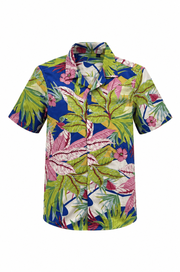 UNIQLO CAMICIA TROPICAL MULTICOLORE UOMO PRE OWNED S