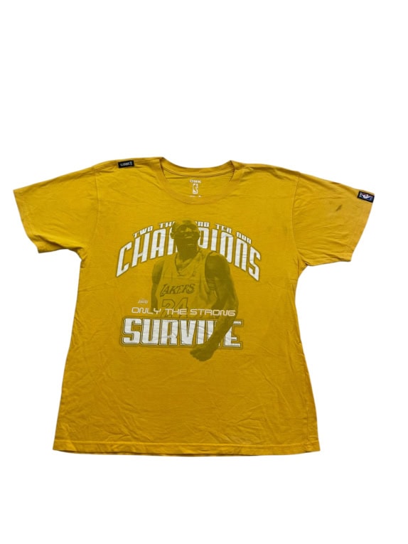 UNK NBA GRAPHIC TEE YELLOW MENS PRE OWNED L