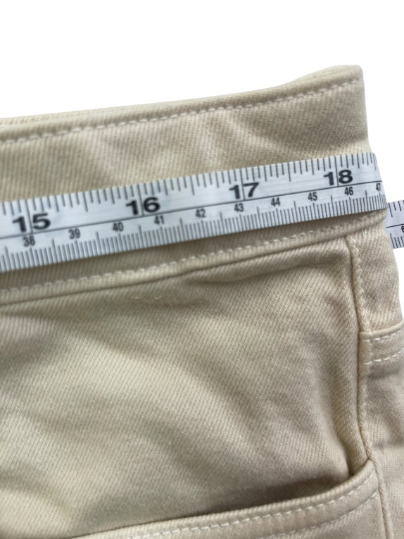Unknown Brand Παντελόνι Jeans Casual Χωρίς Λογότυπο Μπεζ Ανδρικό XL