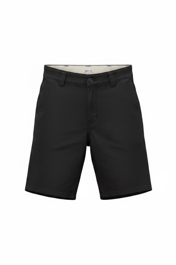 UNKNOWN BRAND BERMUDA CHINO MINIMAL NERO UOMO PRE OWNED M